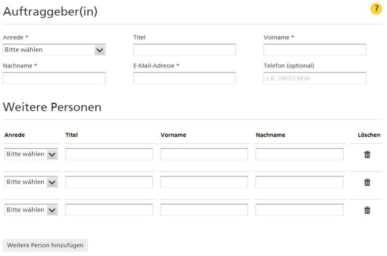 Nachsendeauftrag Formular - Deutsche Post - online ausfüllen